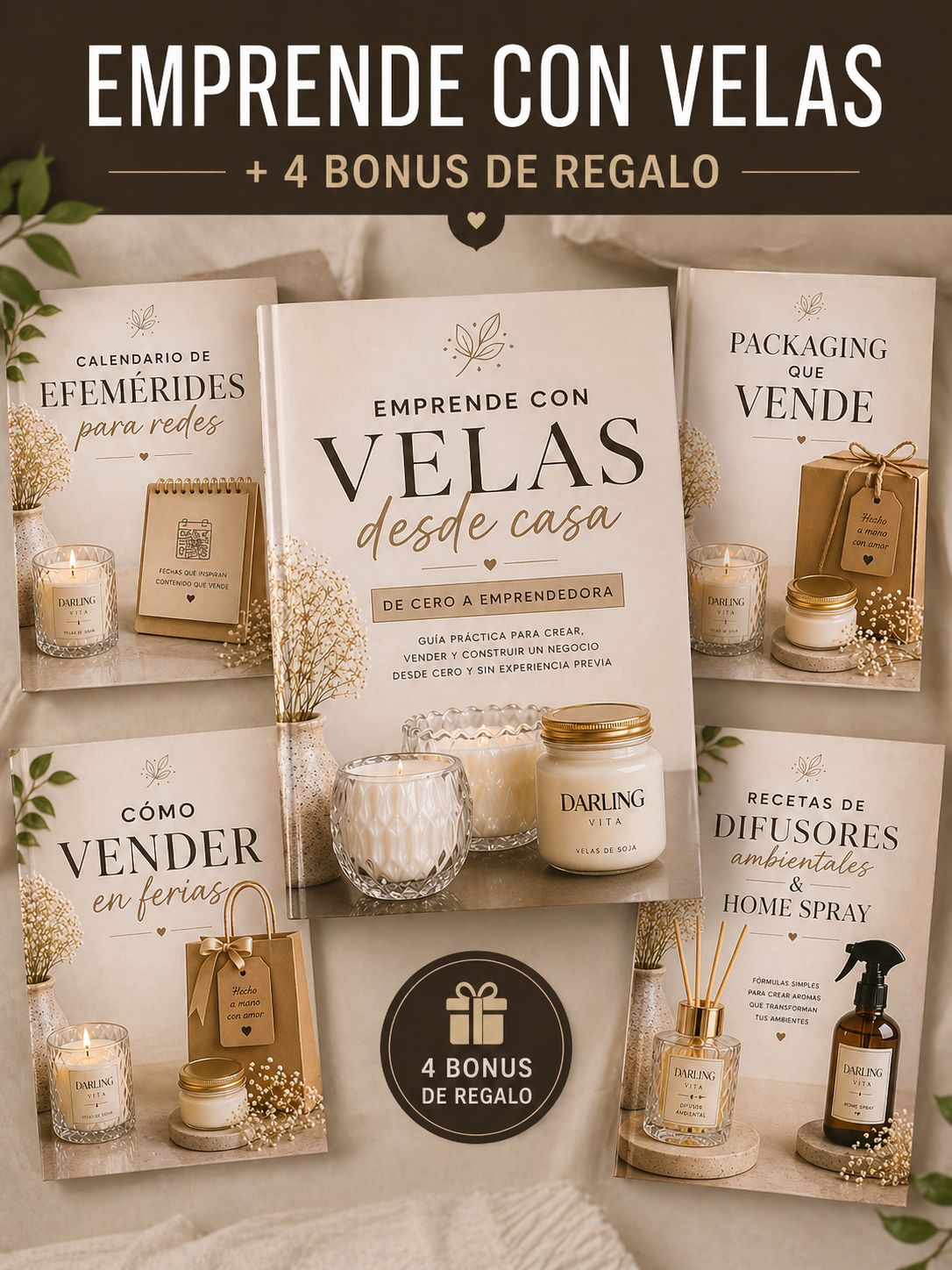 EMPRENDE CON VELAS DESDE CASA SIN ERRORES. DE CERO A EMPRENDEDORA